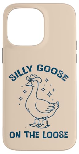 Cowboy Goose Silly On The Loose �������듮�� �����Y ���f�B�[�X �L�b�Y �X�}�z�P�[�X iPhone 14 Pro Max �p