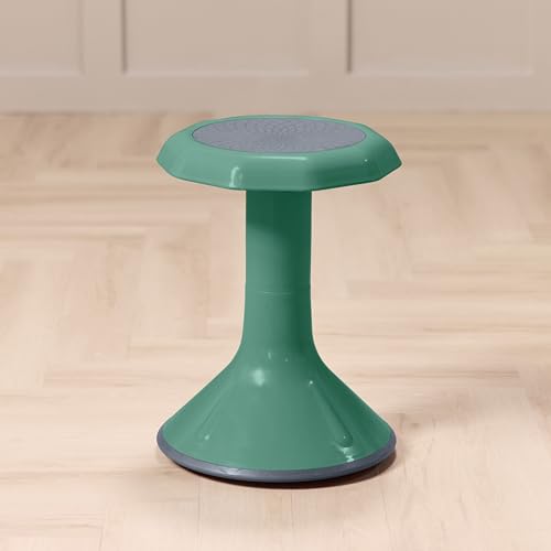 Image of Back2School Express Wobble Sensory Stool for Classroom - 18 inch Active Flexible Seating Chair for Kids, 220lb Capacity, GREENGUARD Gold Certified, Green