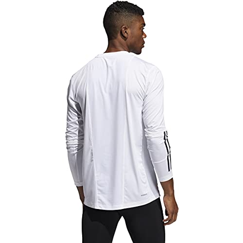Image of adidas Men's Techfit 3-Stripes Fitted Long Sleeve Top