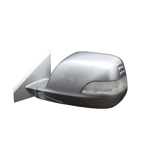 左右オートサイドミラー CRV CR-V 2007-2011 RE1 RE2 RE4 車 5/7/9 ワイヤーアウターバックミラーアセンブリ対応(1PC 9PIN Left Silver)