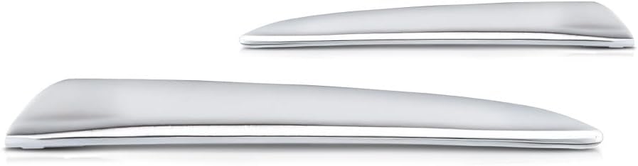 For Chevy Tahoe Bumper Trim 2015-2020 Outer Driver and Passenger Side Pair/Set | Front | Lower | Chrome | Molding | w/Luxury Package | GM1046106, GM1047106 | 22936484, 22936485
