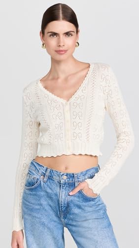 LOVESHACKFANCY Women's Petra Cardigan2