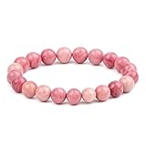 The Love Source Bracelet - Rhodochrosite Bracelet - Heart Chakra Bracelet - for Unconditional Love - Boosts Self-Confidence and Creativity - Love Bracelet - Stone Bracelet