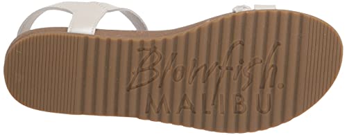 Blowfish Malibu Girls Madrigal-K Flat Sandal, Pearl White, 5 Big Kid #TOP3