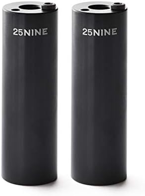 25NINE Anodized Aluminum BMX Bike Pegs – Black