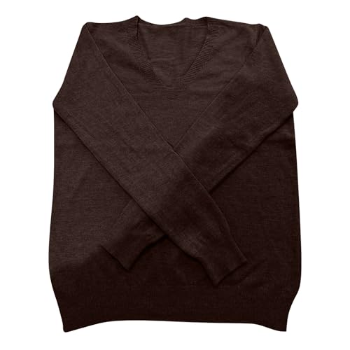 OIOLOYJM Fall Cashmere Sweaters for Women 2025 V Neck Long Sleeve Tops Knitted Pullovers Lightweight Merino Wool Sweater