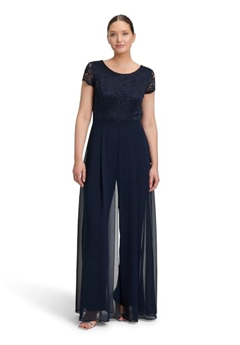Vera Mont Damen Jumpsuit Kurzarm Night Sky,46