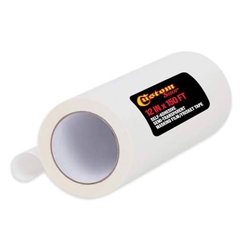 Image of Custom Shop 12 inch X 150' Roll of Semi-Transparent Masking Film /Frisket for Artists, Airbrush Graphics