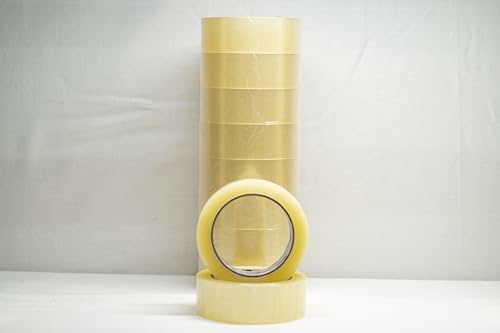 10 Fitas Adesivas Transparente Acrilica Larga 45mmx 100 metros