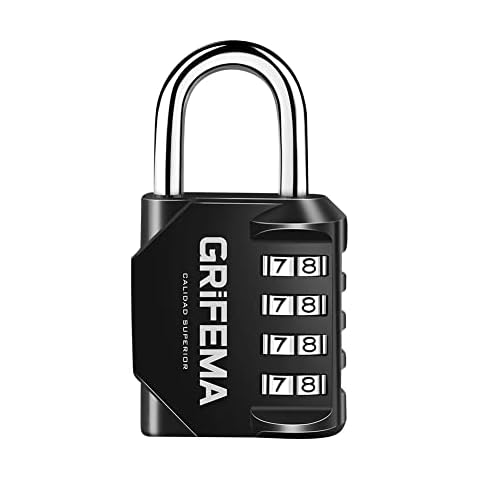 GRIFEMA 4-Digit Combination Padlock for Security Cover