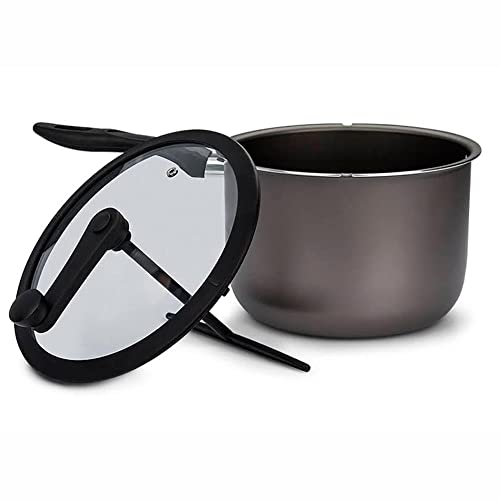 Pipoqueira Ebony, 22 X 15,5 Cm, 5,5L, BRINOX REVESTIDOS, Preto