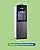 Top Loading Water Cooler Dispenser, Hot and Cold Water Cooler, Holds 3 & 5 Gallon Bottles, Removable Drip Tray & Storage Cabinet Perfect for Homes Offices Living Room Kitchen (Grey, with Glass Doors)