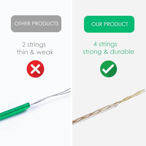 IDEA HOMET Washing Line Rope 20m with Steel Core, Clothes Lines for Outside Heavy Duty, Washing Lines Wire Extra Strong - Image 3