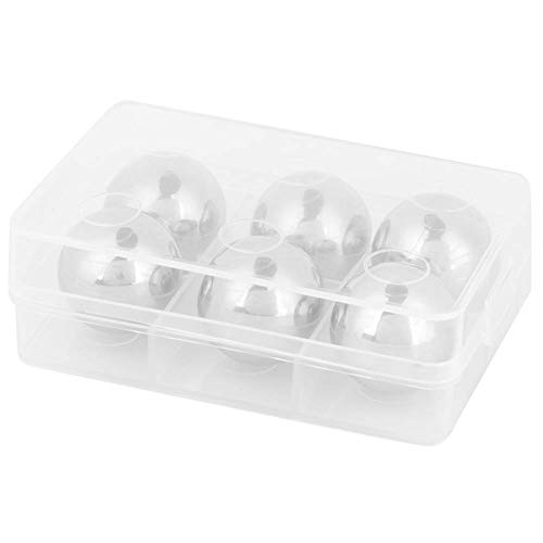 6 Stück Edelstahl-Eiswürfel, wiederverwendbare Metall Eiswürfel, Whiskey Metall Cooling Eiswürfel für Wodka Kaffee Bier Wein