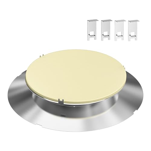 Charkettle Stainless Steel Charcoal Heat Controller with 15” Heat Deflector Plate, BBQ Grilling Accessories Compatible with 22” Weber Kettle Grills Cooking