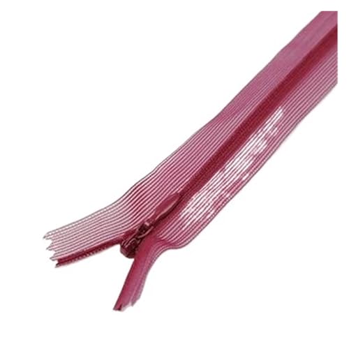 Fermeture à glissière rouge vin pour réparer vos vêtements et literie facilement
