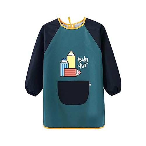 Toddler Kids Raincoat Boy Girl Rain Poncho Water-Proof Rain Suit Cartoon Children Rainwear Outwear Unisex (A, 5-6 Years)