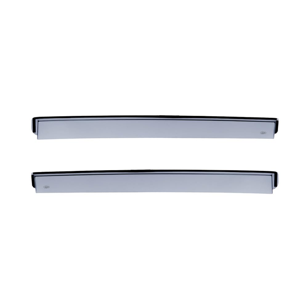 DGA Wind Deflectors (Rear) compatible with Peugeot 2008 I 2013-2019 (2-pieces), Grey