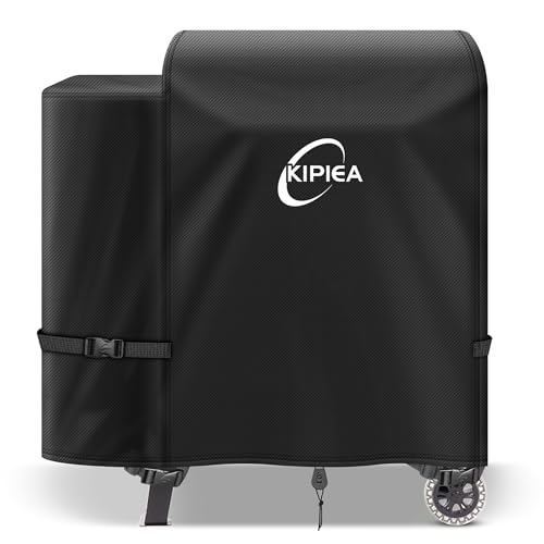 Kipiea 600D Pellet Grill Cover for Pit Boss 700FB Classic 700 and Pro 600 Series Waterproof BBQ Smoker Cover UV Resistant