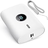 【Carga rápida】 Sabemos que se desespera cuando el banco de energía se carga lentamente como un perezoso.No se desespere más,power bank carga rapida 10000 mah tiene un modo de carga rápida,Con un cable PD de 20 W y un cargador,el i phone 13 se puede cargar de 0 a 50% ,puede cargar 2 dispositivos diferentes al mismo tiempo para obtener el mejor efecto de carga.