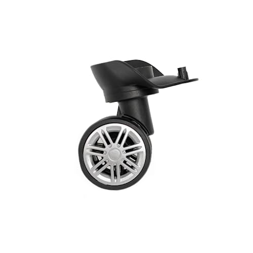 Genérico Rodinha de Mala Dupla para Mala Tam. M e G, Preto, Giratório, 2 Contagem