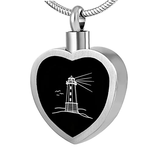 Bijoux de crémation phare coeur pour garder un souvenir éternel