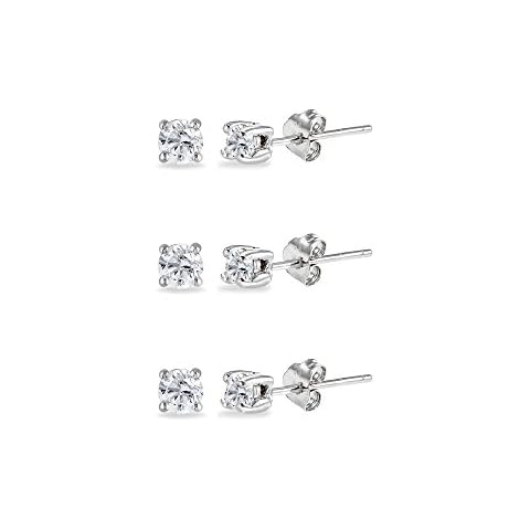 GemStar USA Sterling Silver Topaz Earrings Cover