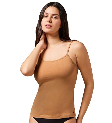 Image of URBAN ADVENTURE Ultra Soft Cotton Spandex Regular Fit Spaghetti Camisole for Women