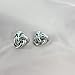 TONLUYAX Silver Love Knot Stud Earrings for Women Large Knot Earrings Cute Knot Earrings Trendy Jewelry