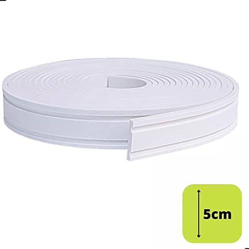 Rodapé Roda Meio EVA Autocolante 5cm largura - 5 Metros