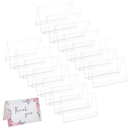 Amazon | BENECREAT アクリルネームプレート 16個セット（15x10cm）V字
