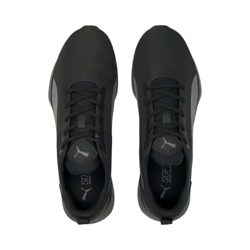 Image of PUMA Unisex Flyer Runner MESH Running Shoe, Black-Castlerock, 3.5 UK