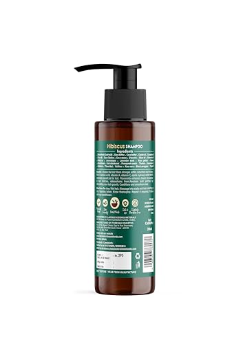 Image of Lakshmi Krishna Naturals Hibiscus Shampoo - 200 ml with Hibiscus, Lavender buds, Neem leaves || Shampoo - Nourish and Strengthen Hair ||