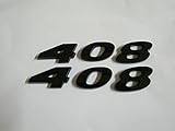 408 ENGINE ID EMBLEMS - GLOSS BLACK PAIR