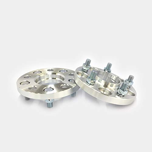 Customadeonly 2 Pieces 0.59 15mm Hub Centric Wheel Spacers Adapters Bolt Pattern 5x115 Thread Pitch 14x1.5 Fits Dodge Charger Challenger