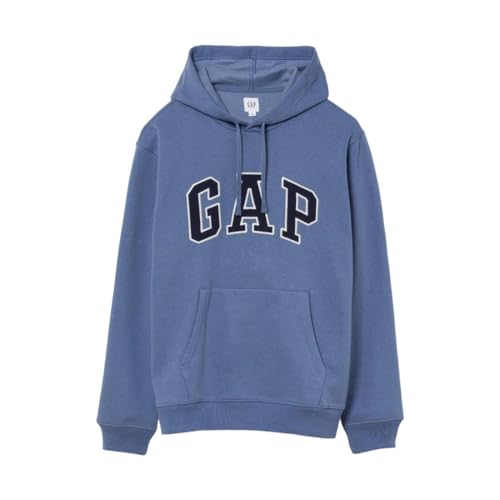 Image of Gap Men Embroidered Relaxed Fit Full Sleeve Hoodie