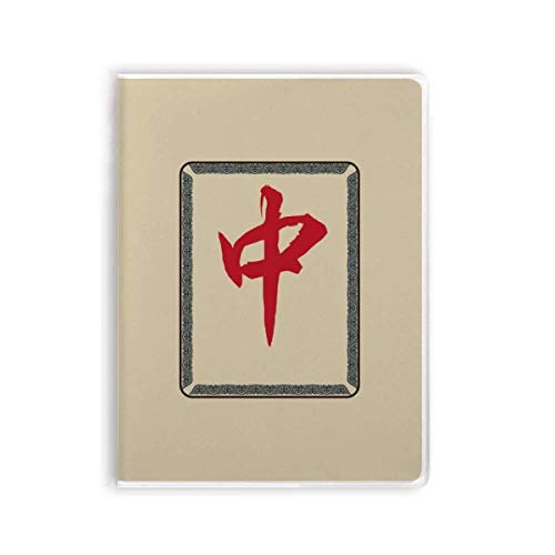 Mahjong rouge avec couverture souple pour réduire le bruit des tuiles