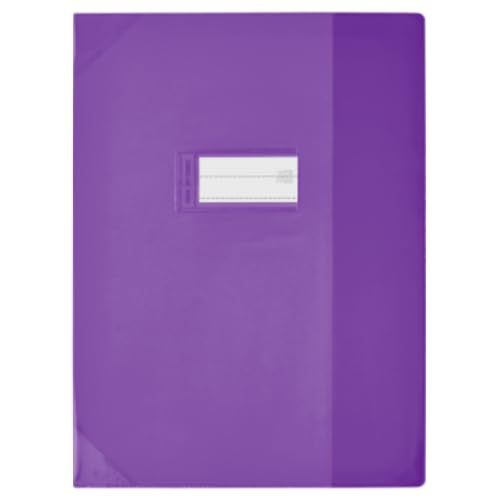 Lot de 25 Protège-cahier Strong Line 24x32, en PVC 15/100e, coloris violet translucide