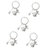 Photo Gallery wesievya 5pezzi portachiavi decorativo housekeeping ciondolo scopa e accessorio per borse e idea per addetti pulizie e Photo Gallery wesievya 5pezzi portachiavi decorativo housekeeping ciondolo scopa e accessorio per borse e idea per addetti pulizie e