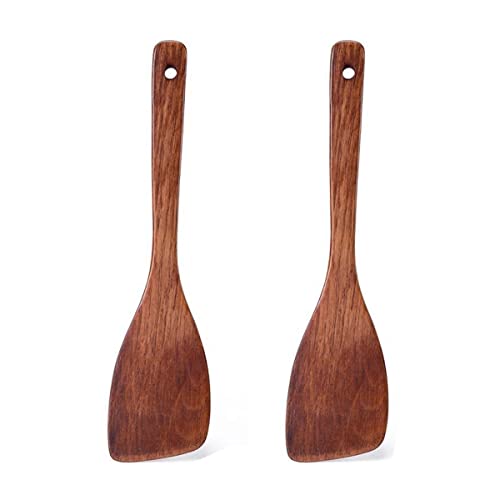 Espátula De Madera Para Cocinar,Juego de Utensilios de Cocina,Juego de Espátulas de Madera de 2...
