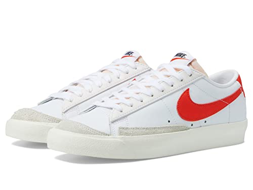Image of Nike Mens Blazer Low '77 VNTG White /Team Orange-White-SAIL Sneaker - 11 UK (12 US) (DA6364-104)