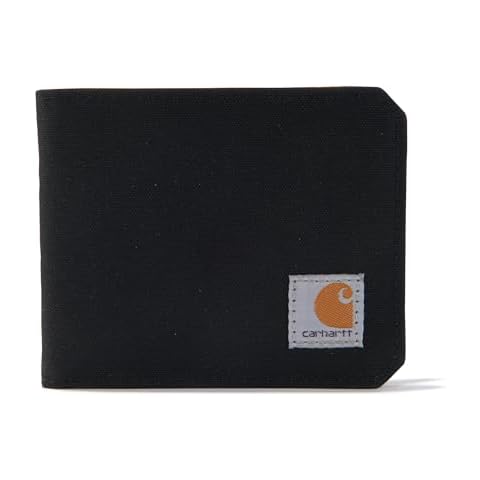 Carhartt Men's Bifold Wallet with Nylon Duck Material Cover