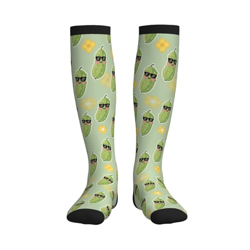 Image of Compression Socks for Women Men Circulation Graduated Supports Socks for Running Travel Nurse Athletic Sports