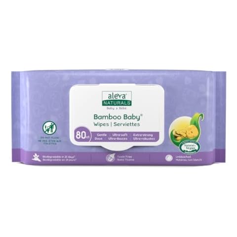 Aleva Naturals Bamboo Baby Wipes - 80 ct Cover