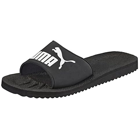 PUMA Unisex-Erwachsene Purecat Dusch und Badeschuhe, Schwarz (black-white), 43 EU Cover
