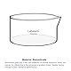 Labasics Kristallisierschale mit Ausguss und Verstärktem Rand, Dickwandiges Design aus Hochwertigem Borosilikatglas, Wiederverwendbare Kristallisierschalen für Kristallisation und Verdampfung