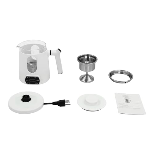 Tetera eléctrica de acero inoxidable 0.8L con pantalla digital miniatura 7