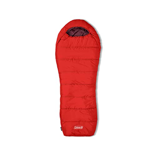 Coleman 2158201 Saco de Dormir, Unisex, Rojo, 40°