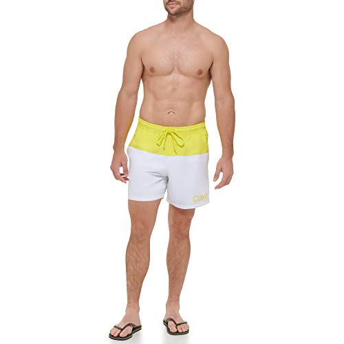 Calvin Klein Men's Standard Uv Protected Quick Dry Drawstring Multicolor Swim Trunk2