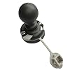 xldiannaojyb Kayak Vissen Black Ball RAM Ball met Visser Rode Houder Houder Base voor Dife Rail Kanusstoelen